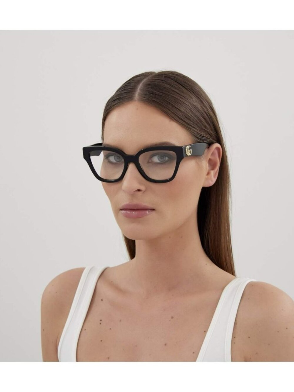 GUCCI GG1424O 005 BLACK CAT EYE EYEGLASSES